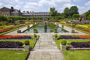Kensington palace en Sunken Garden